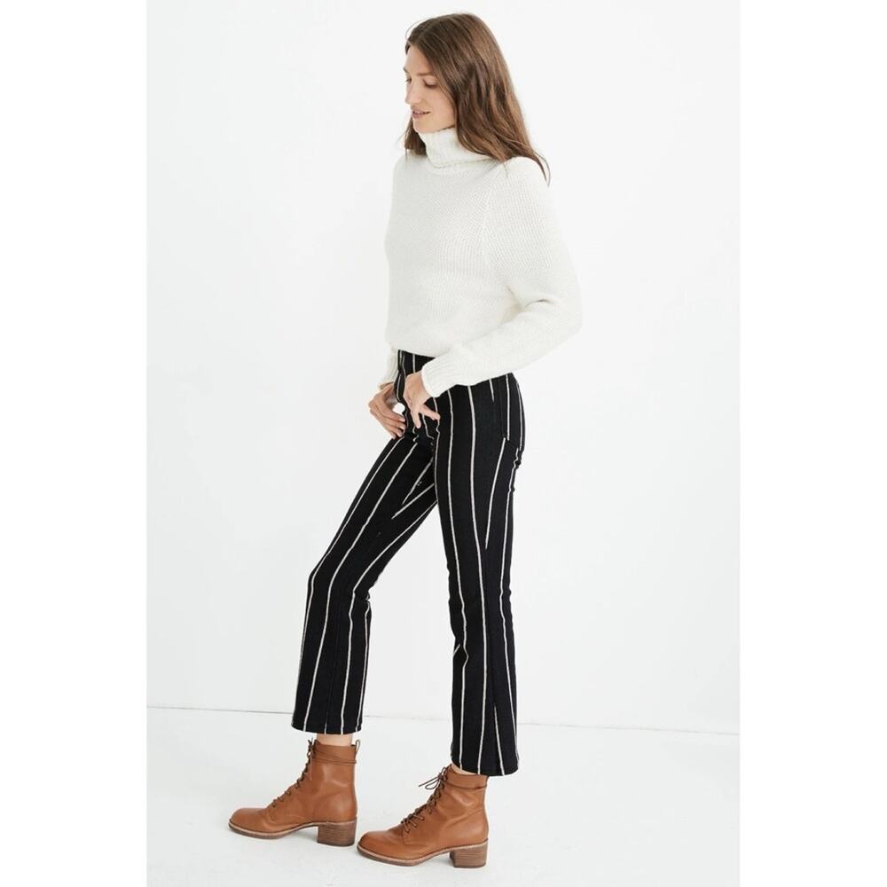Madewell Cali-Demi Boot Cut Elsie Stripe Denim Jeans